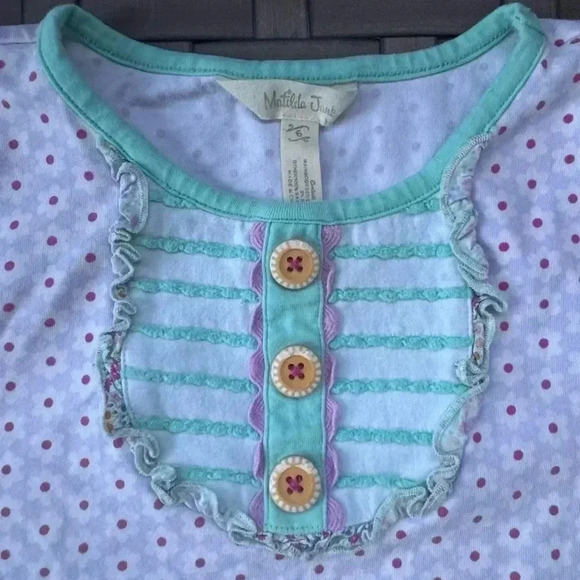 Matilda Jane‎ Girls Adventure Begins Front Porch Top Shirt Size 6 Floral - Picture 3 of 5